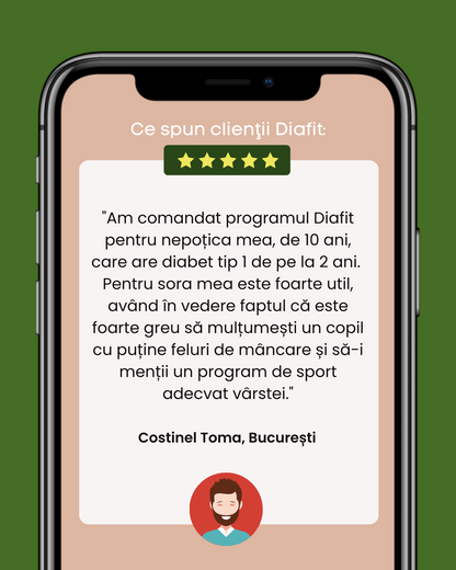 Plan Slăbit Diabet + Carte 101 Rețete