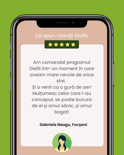 Plan Slăbit Diabet + Carte 101 Rețete